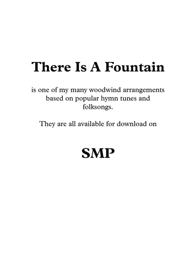 There Is A Fountain, for Clarinet Duet (arr. Nigel Williams)
