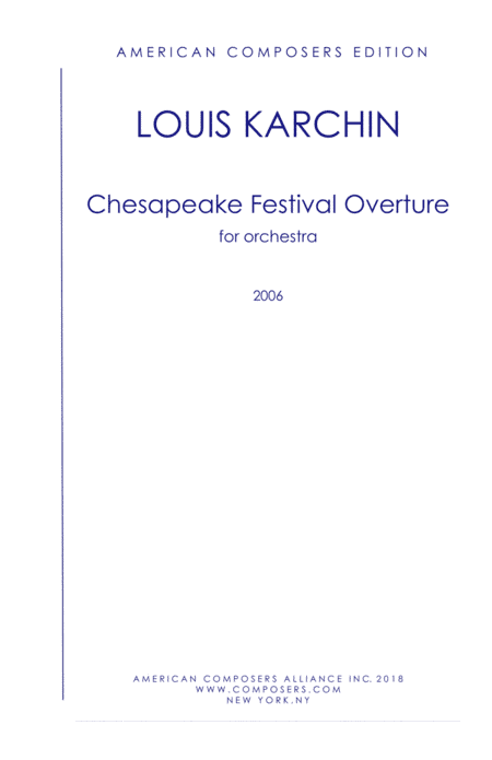 [Karchin] Chesapeake Festival Overture
