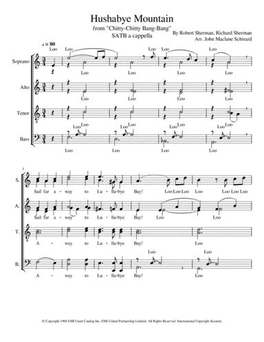 Hushabye Mountain (arr. John Maclane Schirard)