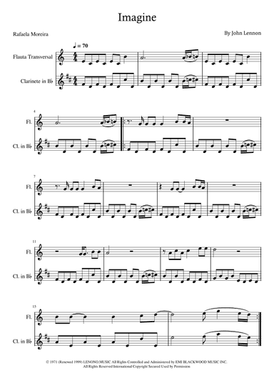 Imagine (arr. Rafaela Moreira)