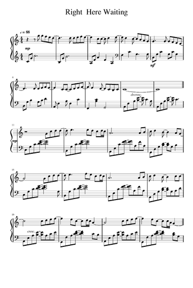 Right Here Waiting (arr. Richard Marx)