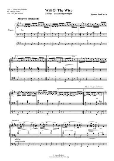 Will O' the Wisp (arr. Marco De Zotti)