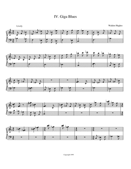 Giga Blues Piano Solo