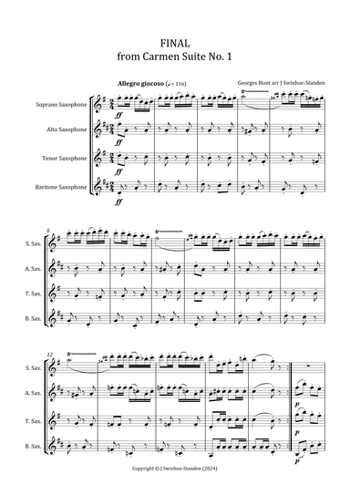 Final from Carmen Suite No. 1 (arr. J Swinhoe-Standen)
