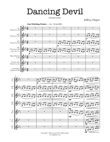 Dancing Devil (clarinet choir)