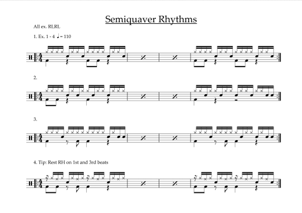 Semiquaver Rhythms
