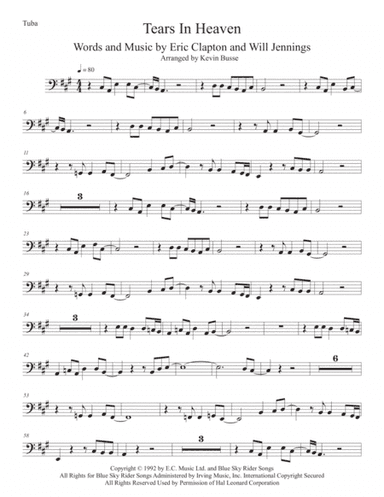 Tears In Heaven (arr. Kevin Busse)