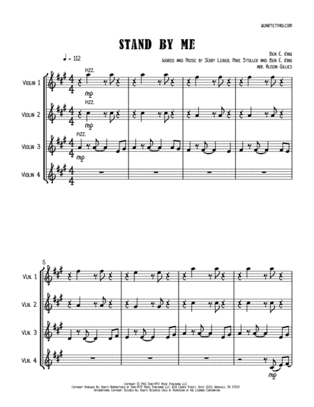 Stand By Me (arr. Alison Gillies)