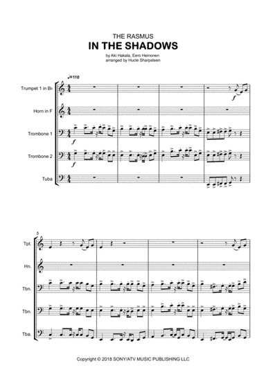 In The Shadows (arr. Hucle Sharpsteen)