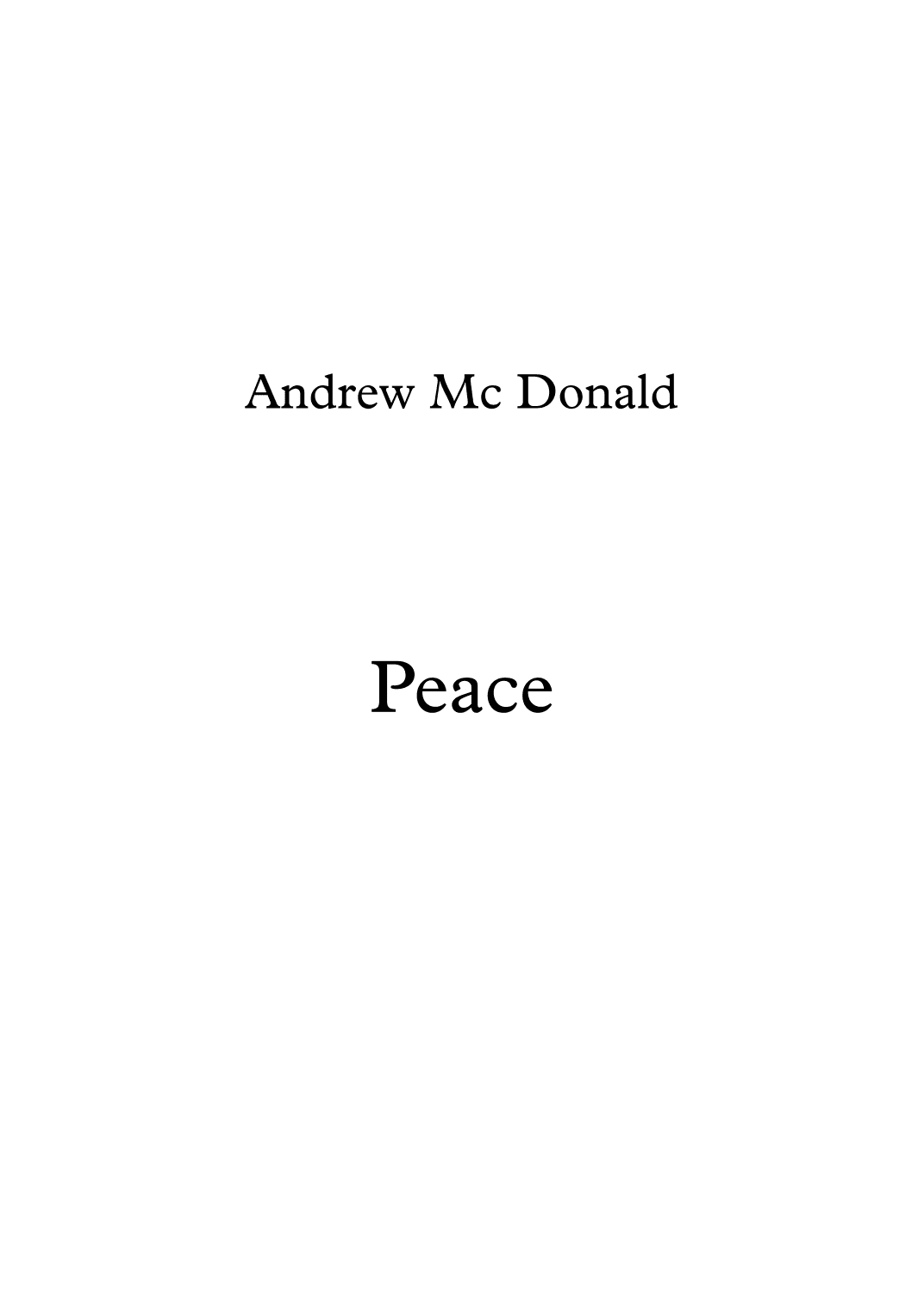 Peace