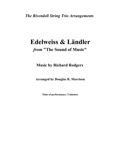 Edelweiss (arr. Douglas R. Morrison)