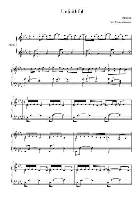 Unfaithful (arr. Thomas Jancso)