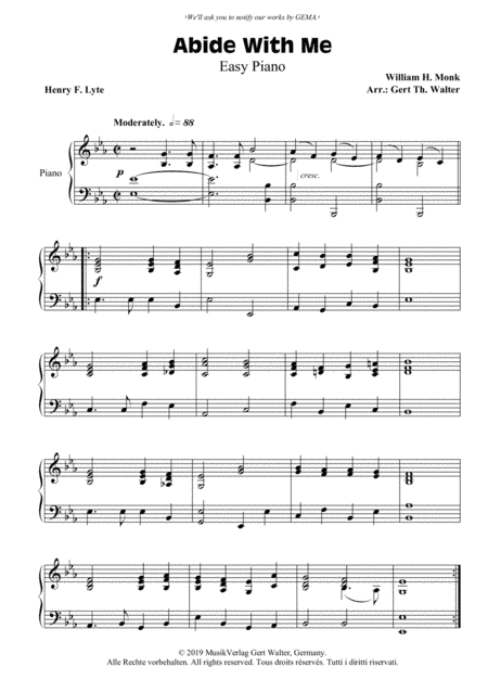 Abide With Me (arr. Gert Th. Walter)