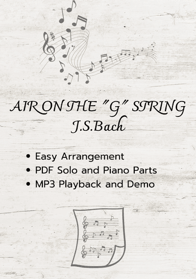 Air On The G String (Bach) - PDF Sheet Music + MP3 Playback (arr. Fabio Eduardo de Oliveira)