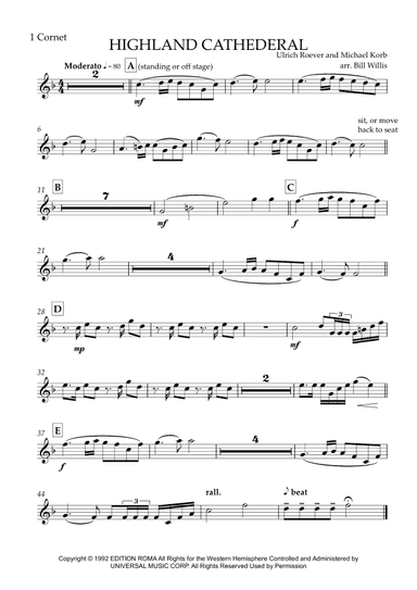 Highland Cathedral (arr. Bill Willis)