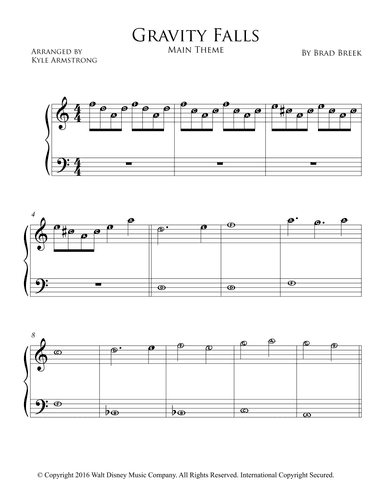 Gravity Falls (main Theme) (arr. Kyle Armstrong)
