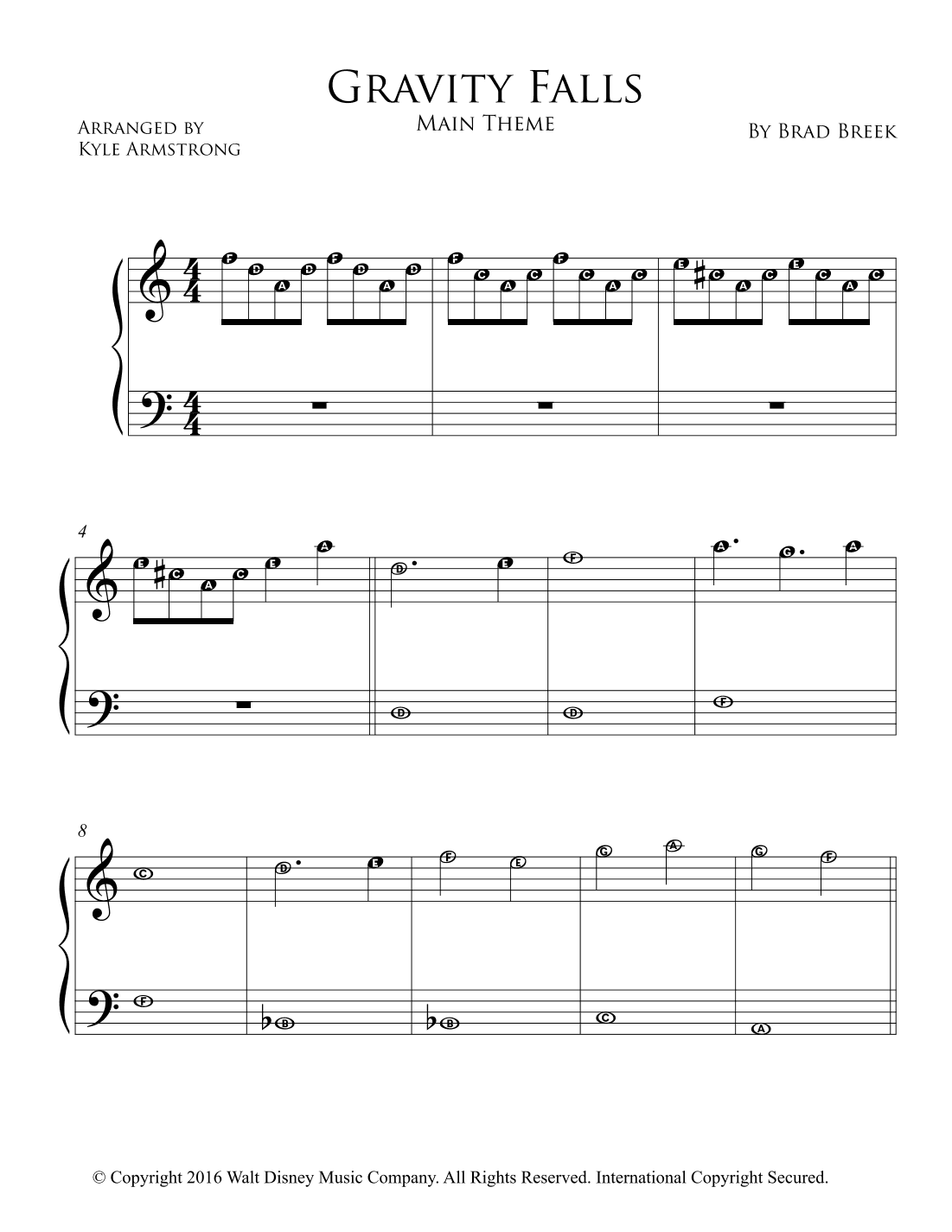 Gravity Falls (main Theme) (arr. Kyle Armstrong)