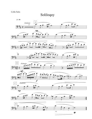 Soliloquy (Cello Solo)