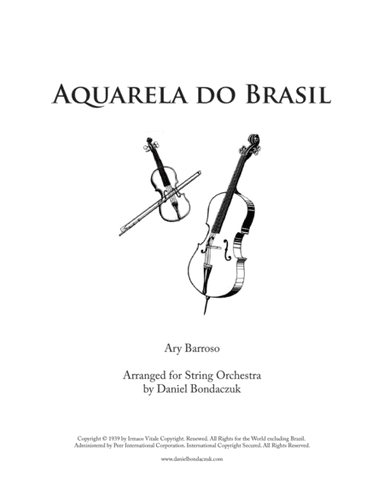 Aquarela Brasileira (aquarela Do Brasil) (brasil) (arr. Daniel Bondaczuk)