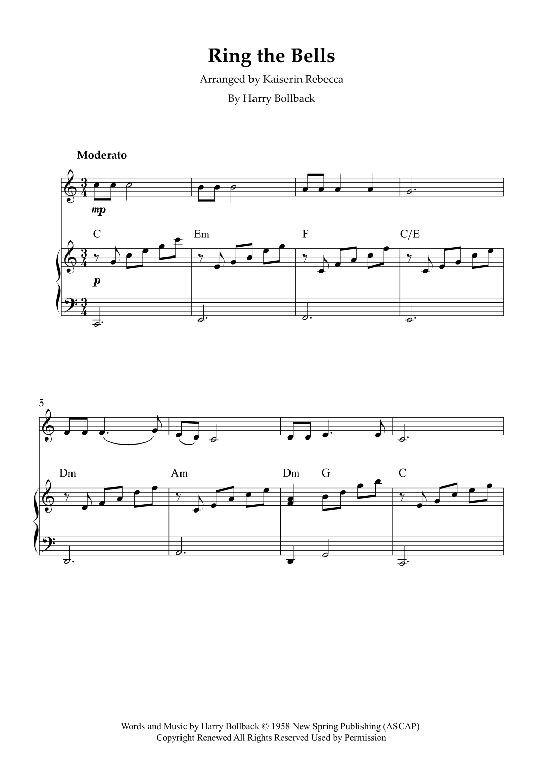 Ring The Bells (arr. Kaiserin Rebecca)