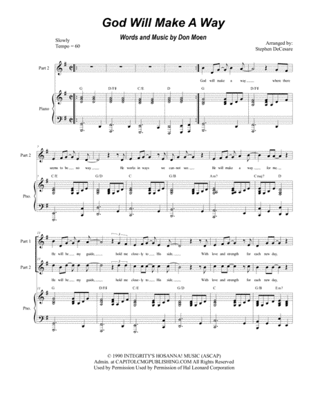 God Will Make A Way (arr. Stephen DeCesare)