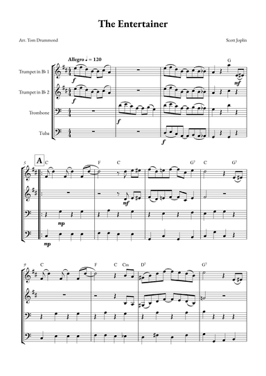 The Entertainer (arr. Tom Drummond)