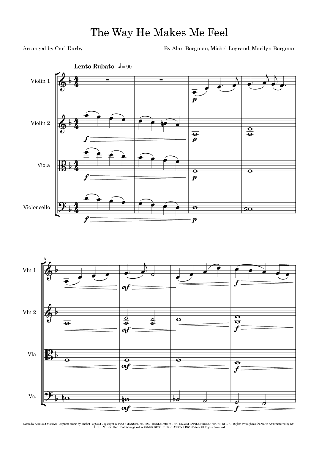The Way He Makes Me Feel (arr. Carl Darby)