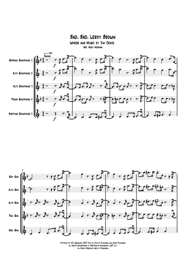 Bad, Bad Leroy Brown (arr. Andy Norman)