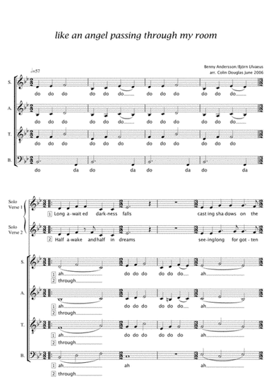 Like An Angel Passing Through My Room (arr. Colin Douglas)