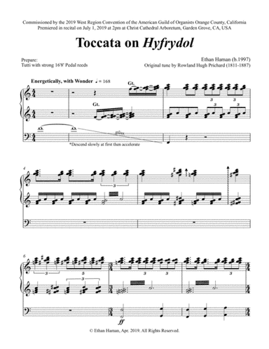 Toccata on "Hyfrydol"
