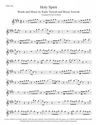 Holy Spirit (arr. Kevin Busse)