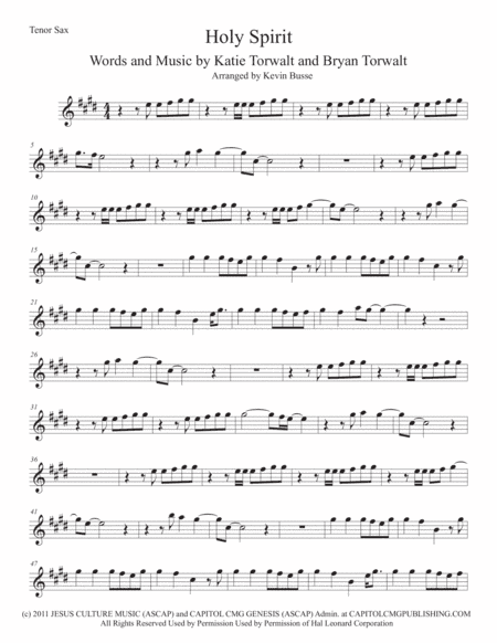 Holy Spirit (arr. Kevin Busse)