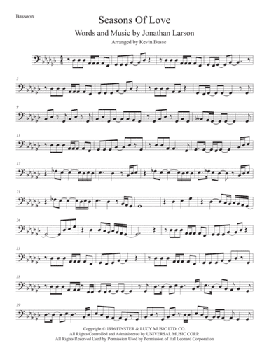 Seasons Of Love (arr. Kevin Busse)