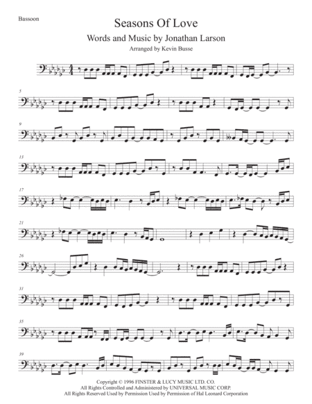 Seasons Of Love (arr. Kevin Busse)