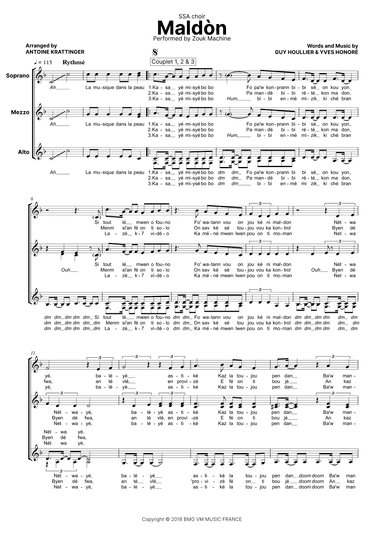 Zouk Machine (arr. Antoine Krattinger)