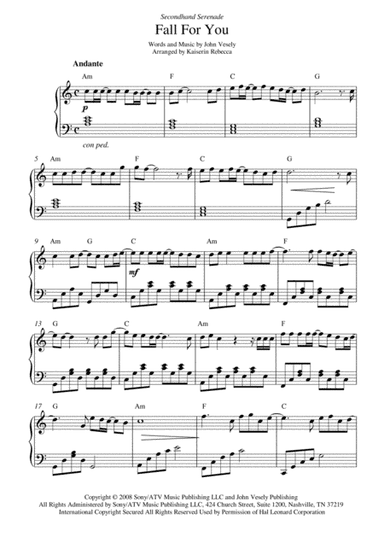 Fall For You (arr. Kaiserin Rebecca)
