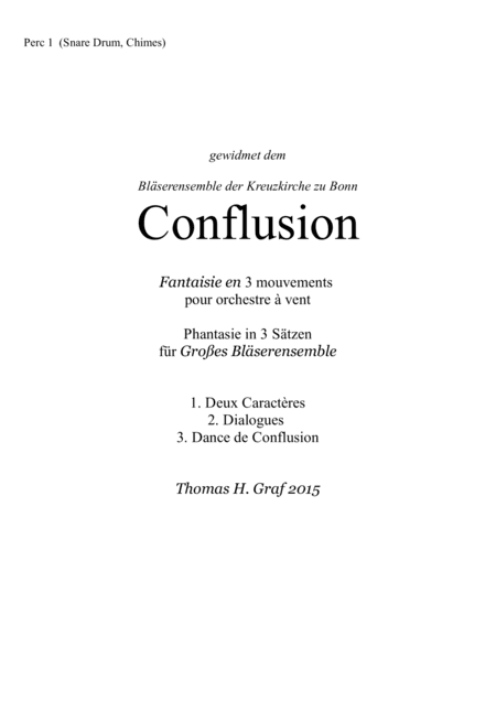 Conflusion - Suite - Wind Ensemble - Percussion 1