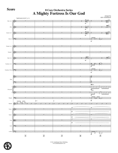 A Mighty Fortress Is Our God - 8 Core Orchestra (arr. Jeff D. Anderson)