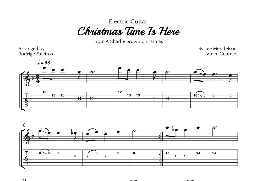 Christmas Time Is Here (arr. Rodrigo Faleiros)