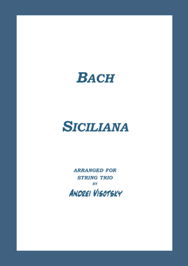 Siciliana (arr. A. Visotsky)