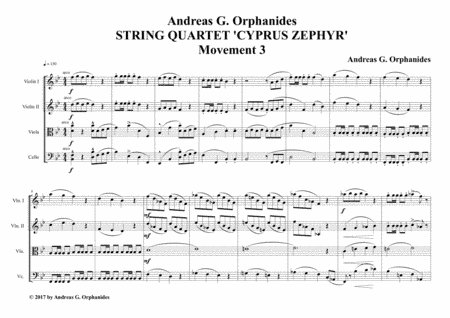 STRING QUARTET "CYPRUS ZEPHYR" -- MOVEMENT 3
