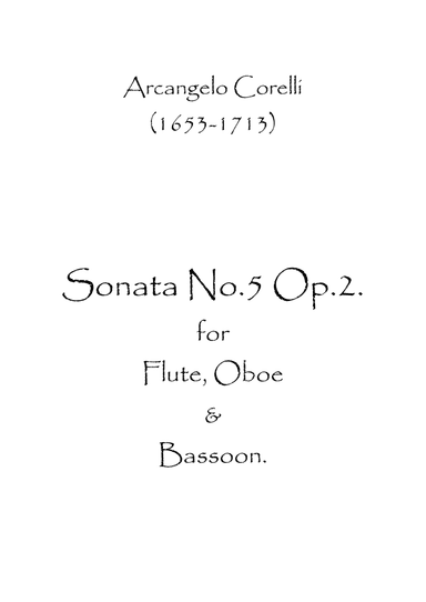 Sonata No.5 Op.2 (arr. Spence Bundy)