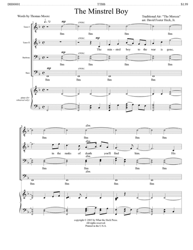 The Minstrel Boy (arr. David Heck, Jr.)