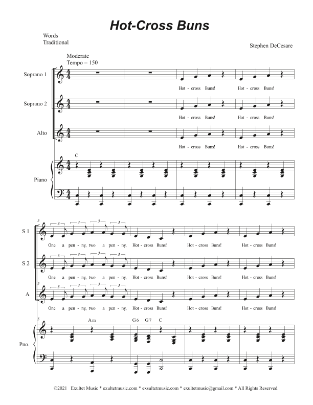 Hot-Cross Buns (SSA)