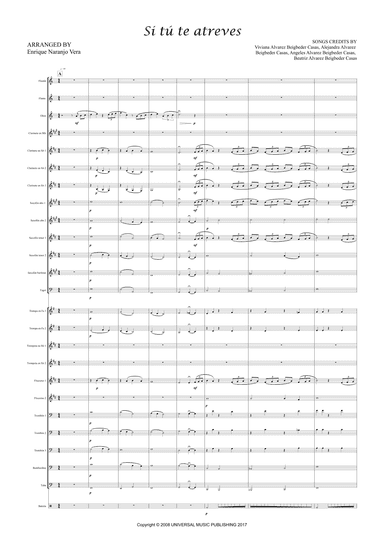 Si Tu Te Atreves (arr. Enrique Naranjo Vera)
