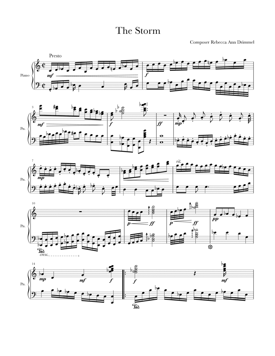 The Storm (Piano Solo)