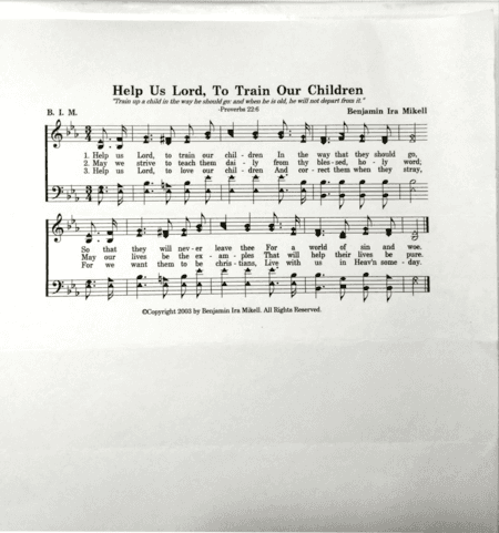 Help Us Lord to Train Our Children