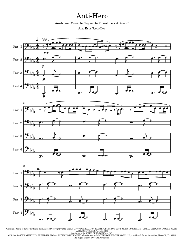 Anti-hero (arr. Kyle Steindler)