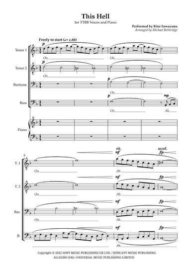 This Hell (arr. Michael Betteridge)