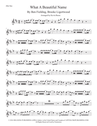 What A Beautiful Name (arr. Kevin Busse)